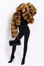 Load image into Gallery viewer, Graceii Faux Fur Cropped Jacket
